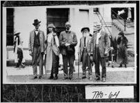[Photograph of four confederate veterans at reunion, Thomasville, Thomas County, Georgia, 1924 Oct.]