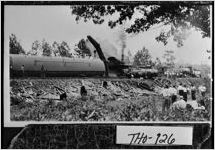 [Photograph of train wreck on the Atlantic Coast Line Railroad, Thomasville, Thomas County, Georgia]