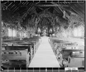 [Photograph of interior of St. Thomas Episcopal Church decorated for wedding, Thomasville, Thomas County, Georgia, ca. 1900]