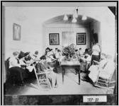 [Photograph of students studying at LaGrange Female College, LaGrange, Troup County, Georgia, ca. early 192-]