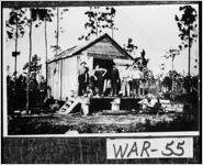 [Photograph of men and oil well at Friedel, Ware County, Georgia, 1914]