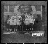 [Photograph of students in front of Bunn-Bell Institute, Waycross, Ware County, Georgia, 1911]
