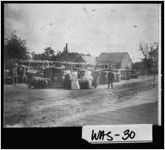 [Photograph of people with bales of cotton waiting to be shipped, Warthen, Washington County, Georgia, between 1900 and 1910]
