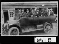 [Photograph of Washington County citizens touring New York in a touring car, New York, New York, ca. 1920]