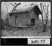 [Photograph of cabin on Francis Plantation, Washington County, Georgia, 1966 or 1967]
