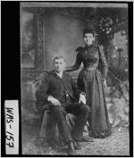 [Photograph of Reverend and Mrs. J. A. Mobley, Harrison, Washington County, Georgia, ca. 1900]