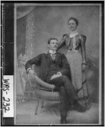 [Photograph of Dr. Julian E. Peeler and Miss Kate Wheeler, Deepstep, Washington County, Georgia, ca. 1900]
