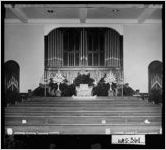 [Photograph of United Methodist Church interior, Sandersville, Washington County, Georgia, ca. 197-]