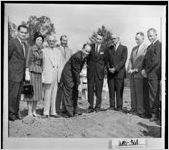 [Photograph of ground breaking ceremonies for new Baptist Church, Sandersville, Washington County, Georgia, 1962]