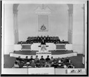 FIRST SERVICE IN PRESENT [CHURCH BUILDING?]
