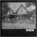 [Photograph of Dr. Milo G. Hatch family at home, Tennille, Washington County, Georgia, ca. 1900]