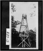 [Photograph of fire tower on Lynch Mountain, Nacoochee, White County, Georgia, ca. 1911]