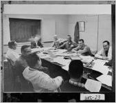 [Photograph of sales meeting at the Engelhard Corporation, McIntyre, Wilkinson County, Georgia, ca. 1960-1963?]