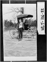 [Photograph of Mr. Carnes beside buggy, Walton County, Georgia]