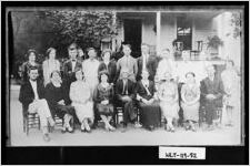 [Photograph of William H. Haralson with wife and children at home, Social Circle, Walton County, Georgia, ca. 1930]