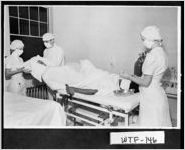 [Photograph of a doctor and two nurses with a patient, Dalton, Whitfield County, Georgia, 1951]