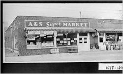 [Photograph of A & S Supermarket, Dalton, Whitfield County, Georgia, 1951]