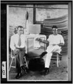 [Photograph of two men at the Duane Chair Company, Dalton, Whitfield County, Georgia, ca. 193-]