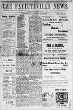 The Fayetteville news, Jul. 19, 1889
