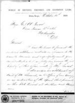 Letter: Atlanta, Georgia, to Major General Oliver Otis Howard, Washington, D.C, 1868 Oct. 12