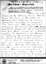 Affidavit of Peter Hines: Albany, Georgia, 1868 Sept. 23