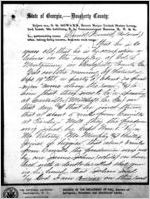 Affidavit of Daniel Howard: Albany, Georgia, 1868 Sept. 25