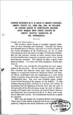 Address delivered by R.M. Hitch, of Midway, Liberty County, Ga., April, 29th, 1904, on the occasion of certain graves of Confederate soldiers being marked with stones by Liberty Chapter, Daughters of the Confederacy