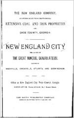 New England City: the center of the great mineral quadrilateral formed by Nashville, Knoxville, Atlanta and Birmingham / the New England Company.
