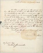 [Letter], 1802 Mar. 21, Tookaubatchee, [Creek Nation to] Mr. Joseph Clay, Savannah, [Georgia] / Benjamin Hawkins