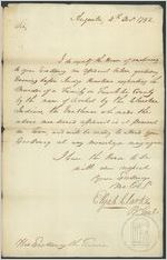 Letter, 1792 Dec. 4, Augusta, [Georgia to] Governor Edward Telfair / Elijah Clarke