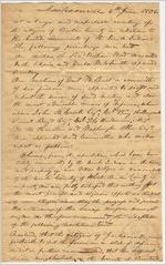 [Resolutions] of the citizens of Benton County, 1836 June 6, Jacksonville, [Alabama to Clement C.] Clay, Governor of Alabama, Montgomery / [signed by] W[illia]m Wood ... [et al.]