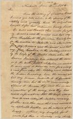 [Letter] 1802 June 11, Nashville, [Tennessee to] Gov[ernor Archibald] Roane of Tennessee / Jno. [i.e., John] Overton  of an image