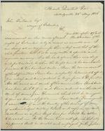 Letter, 1836 May 22, Milledgeville, Geo[rgia to] John Fontaine, Columbus, Georgia / William Schley, [Governor of Georgia]