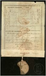 [Land grant with map for plot in] Early County, Georgia, 1824 Nov. 3 / [authorized by] G[eorge] M. Troup, Governor of [Georgia]