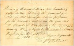 [Receipt] for [medical] services performed for the Cherokee Nation in the year 1806, 1808 Oct. 27