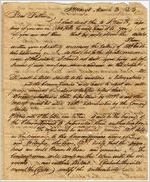 [Letter] 1813 Mar. 3, St. Marys, [Georgia to] Ethan Clarke, [c/o] Samuel Ward, Sr., New York, [New York]  / Ray Clarke