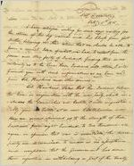 [Letter] 1815 Oct. 5, Fort Decatur, [Tennessee to] Major Gen[era]l E[dmund] P[endleton] Gaines / J[?] McDonald
