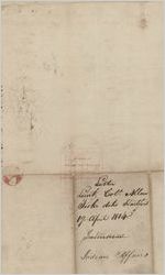 Letter, 1814 Apr. 19, Hartford, [Georgia  to] Peter Early, Governor [of Georgia], Milledgeville, [Georgia] / Lieut[enant] Colo[nel] Allen Tooke