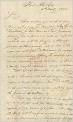 [Letter], 1815 Jan. 4, Fort Mitchell [to] Peter Early, Governor of Georgia, Milledgeville / John McIntosh