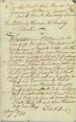 [Letter] 1784 Sept. 17, to the Governor of the State of Georgia and members of [the] Council / Daniel McMurphy