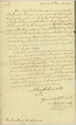 [Letter] 1792 Nov. 30, Augusta, [Georgia to] His Excellency the Governor [of Georgia] / John Wereat