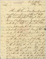 [Letter] 1812 Nov. 7, Point Petre [i.e., Peter, Georgia to] David B. Mitchell, Gov[erno]r of Georgia, Milledgeville, [Georgia]