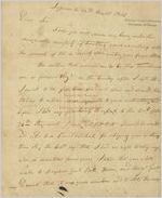 [Letter] 1813 Aug. 26, Jefferson, [Georgia to] Governor David B. Mitchel [i.e., Mitchell], Millidgeville [i.e., Milledgeville, Georgia] / James M.C. Montgomery