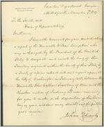 [Letter] 1819 Nov. 9, Milledgeville, Georgia to the Senate and House of Representatives / John Clark, Governor [of Georgia]