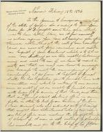 Letter, 1836 Feb. 18, Newnan, Coweta [County, Georgia] to W[illia]m Schley, Gove[r]nor of Georgia, Milledgevill[e], G[eorgi]a / Capt[ain] W[illia]m Anderson