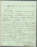 Letter, 1836 March 28 [to] Gov[ernor] W[illia]m Schley, Milledgeville, G[eorgi]a / Ben[jamin] F. Currey