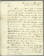 Letter, 1836 Oct. 25, Headquarters, Apalachicola [to] W[illia]m Schley, Governor of Georgia, Milledgeville, Georgia / Major General T[homas] S. Jesup