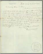 Letter, 1838 Mar. 21, Butts County, [Georgia to] George R. Gilmer, [Governor of Georgia], Milledgeville, [Georgia] / Gustavus Hendricks