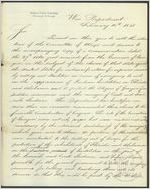 [Letter] 1841 Feb. 10, War Department, [Washington, D.C. to] J[ohn] W. Jones, Chairman of the Committee of Ways [and] Means, House [of] Representatives / J[oel] R. Poinsett
