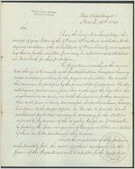 [Letter] 1841 Mar. 26, War Department, [Washington, D.C. to] Charles J. McDonald, Governor of Georgia, Milledgeville, Georgia / John Bell